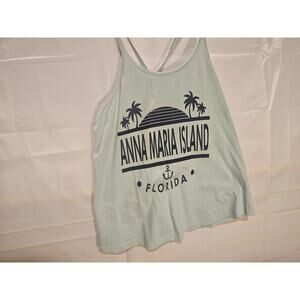 Exist "Anna Maria Island Florida" Graphic Green Women's Comfort Fit Tank Top